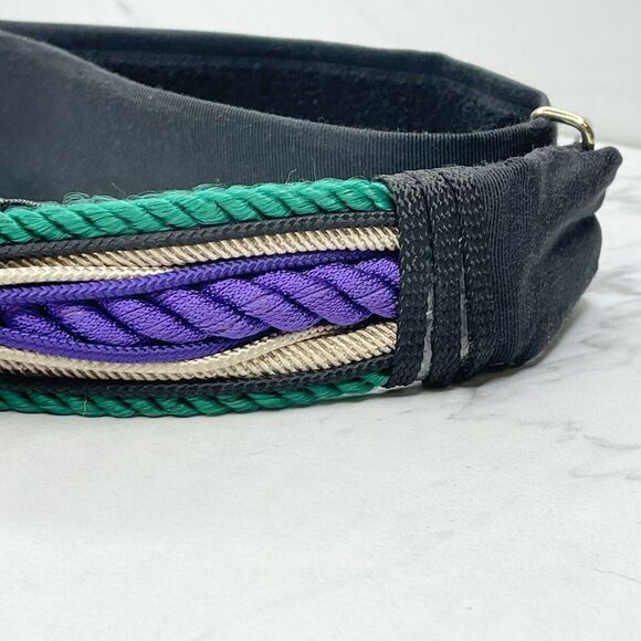 Vintage Ione Rope Mother Pearl Shell Beaded Cinch Belt Medium (M) ✨ - Picture 2 of 12